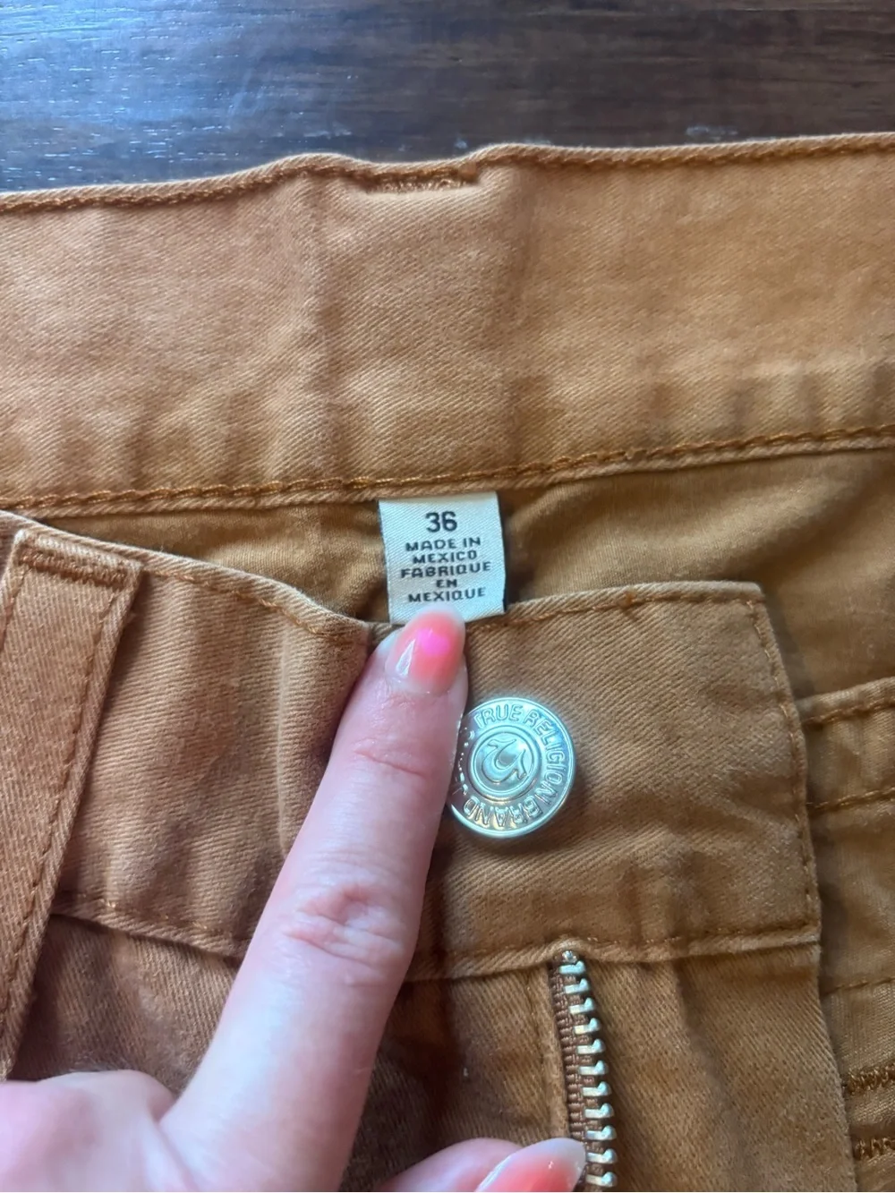 True Religion Men's Tan/Brown Jeans